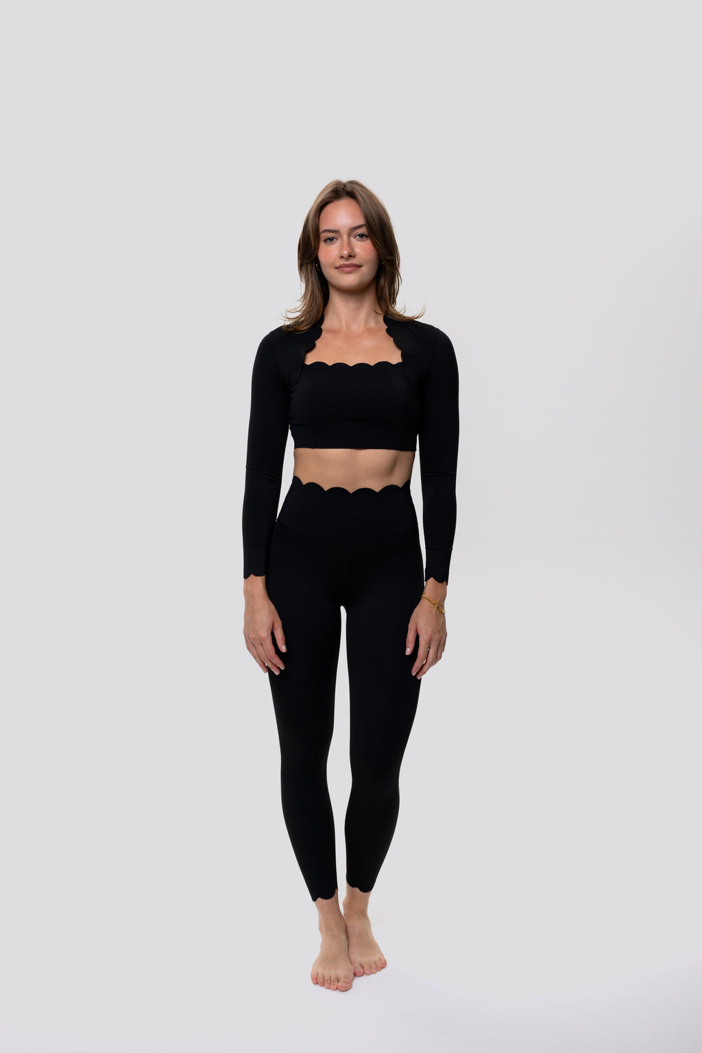 Top z długim rękawem | Pearl Noir