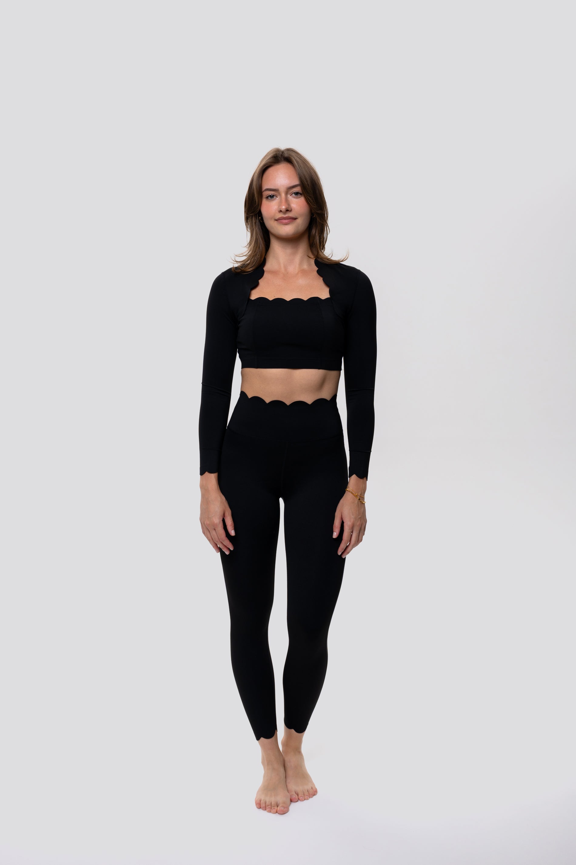 Top z długim rękawem | Pearl Noir