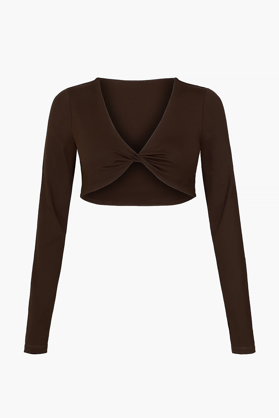 Top na długi rękaw | Chocolate Croisé  PREORDER